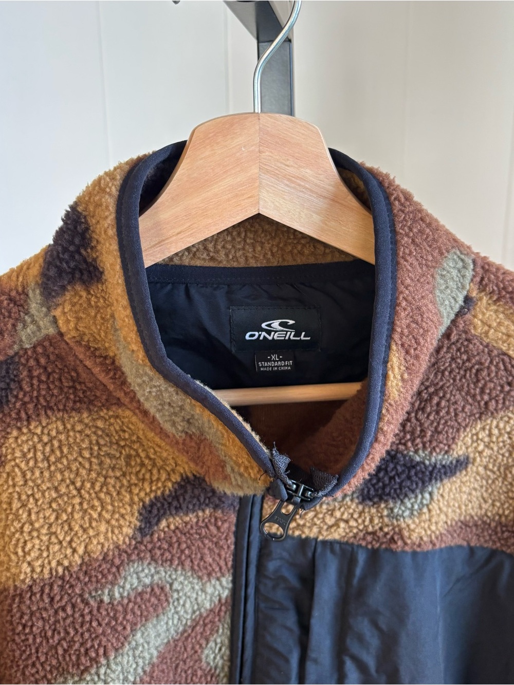 O’Neill Elevation Outdoor Superfleece Full Zip Jacket Camo Mens XL NWT